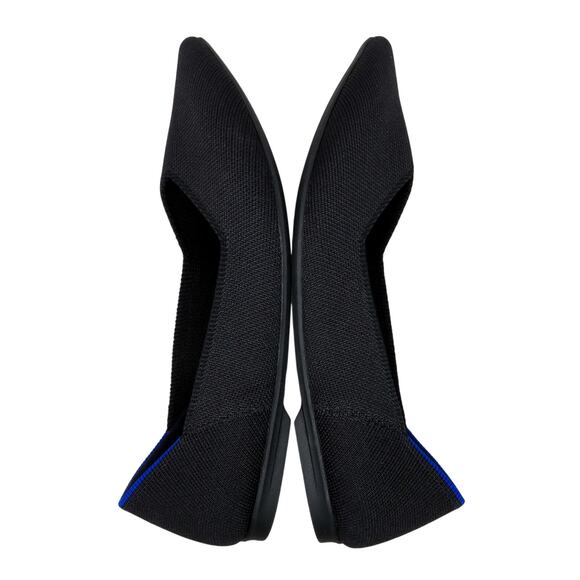 Rothy's The Point II Black Flats Pointed Toe In Love Insole Ballet Flats 6.5 - Picture 5 of 13